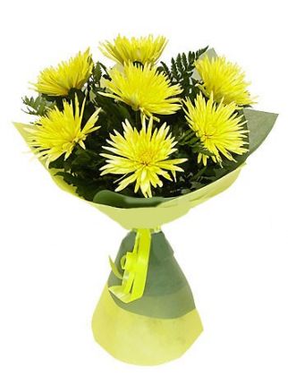 Желтые одноголовые хризантемы - купить с доставкой в по Воронежу