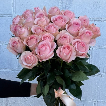 Букет из нежных розовых роз - купить с доставкой в по Воронежу